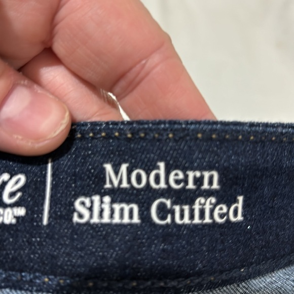 Signature Levi 6 stretch cuffed ankle jegging jeans back pockets nwt - Picture 6 of 12